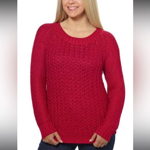 Sweaters - Calvin Klein Jeans Ladies Crewneck Sweater Red